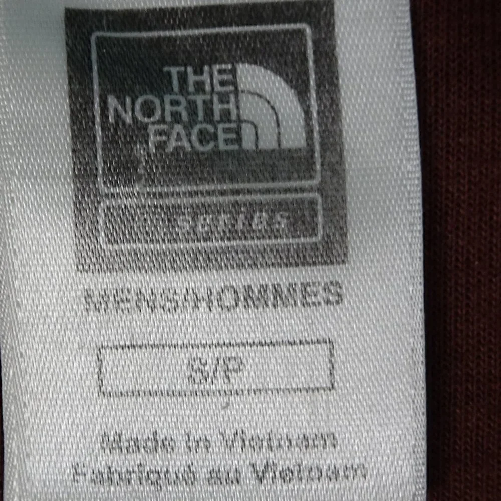 North Face Burgundy Full Zip Jacket Size Small